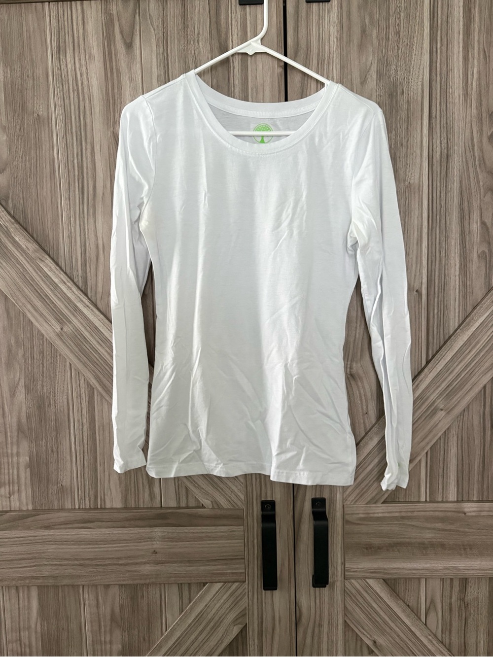 Healing Hands Classic White Long-Sleeve Under Scrub Top